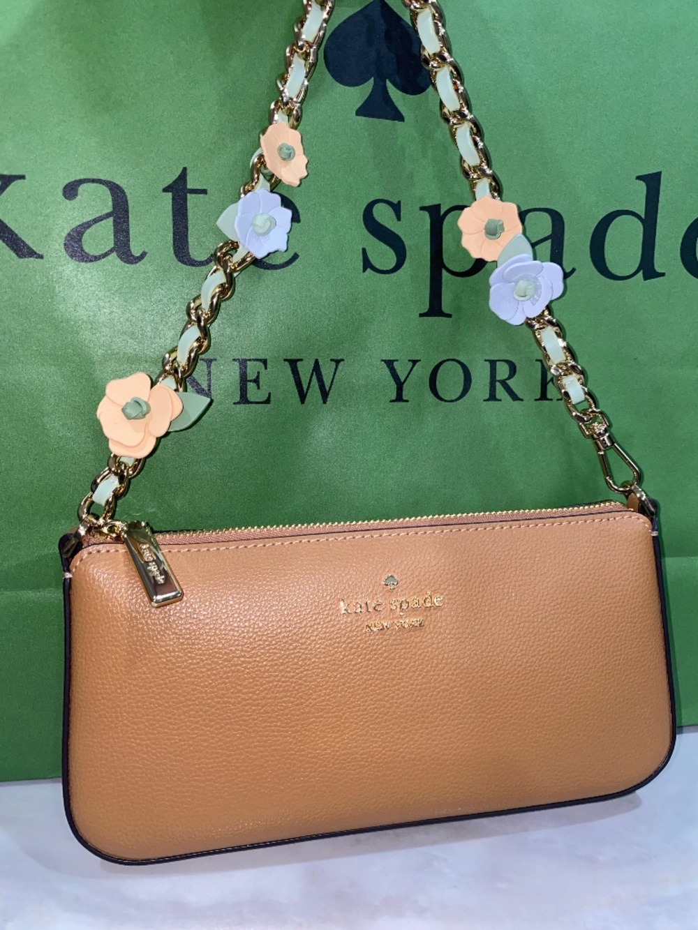 Kate Spade floral Gemini mini bag NWT